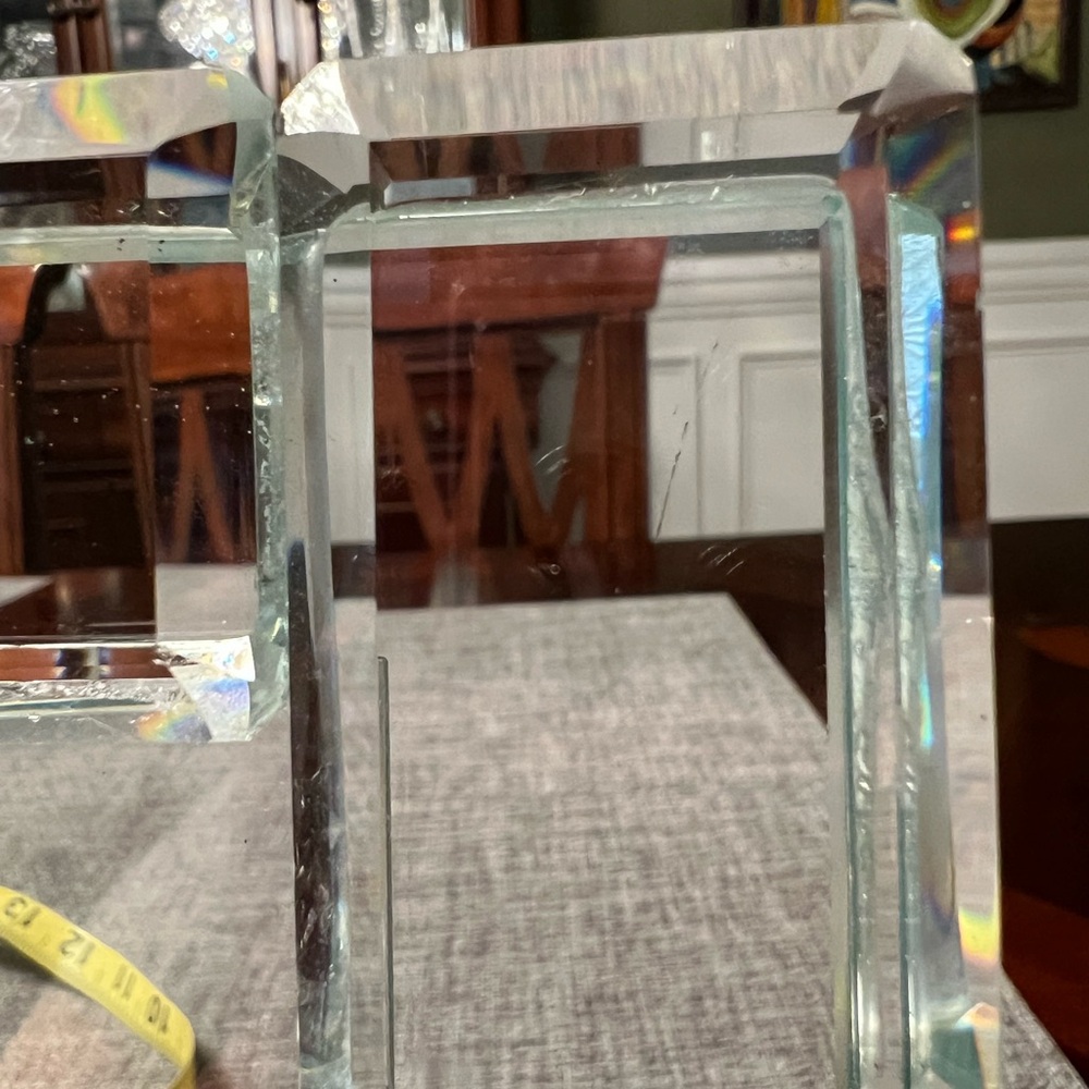 Elegant Glass Photo Frame, holds 5x7” photo. Perfect for framing a special event - Picture 6 of 11